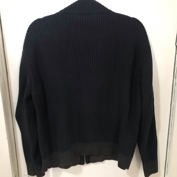 Calvin Klein Ribbed Colorblock Full-Zip Sweater - Picture 4 of 4